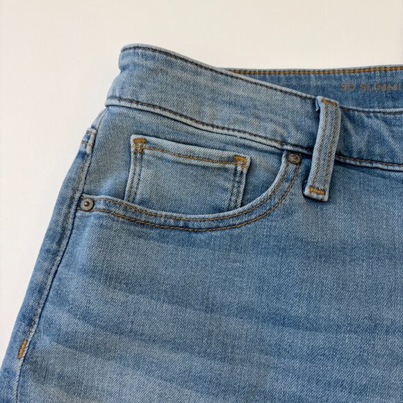 Chico's Shorts Womens 8 Blue Hi-Rise So Slimming Girlfriend Short Stretch Denim - Picture 2 of 12